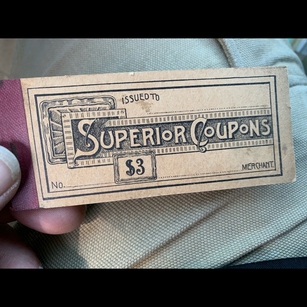 Antique Superior Merchant Coupons 1900s